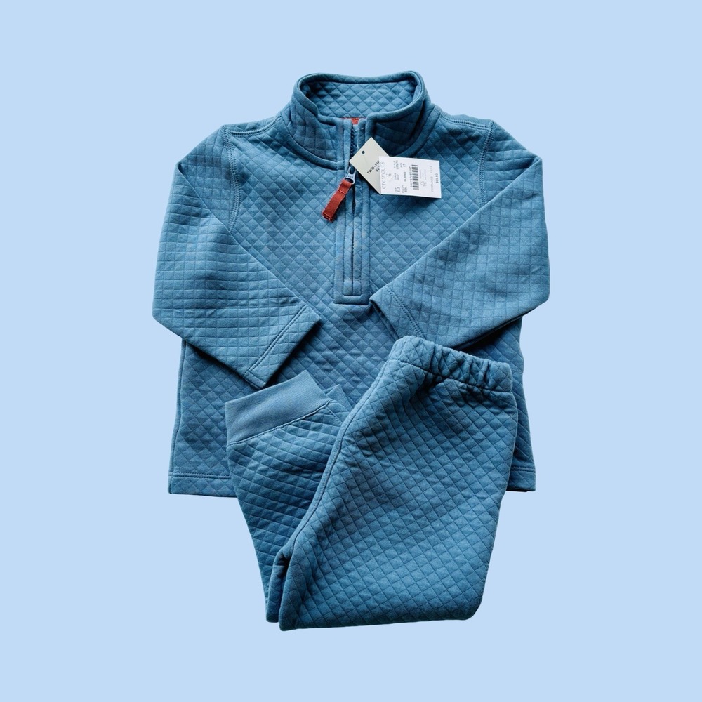 Crewcuts J Crew Boys 2T Quilted Sweat Set, Quilted Sweatshirt, Size 2T